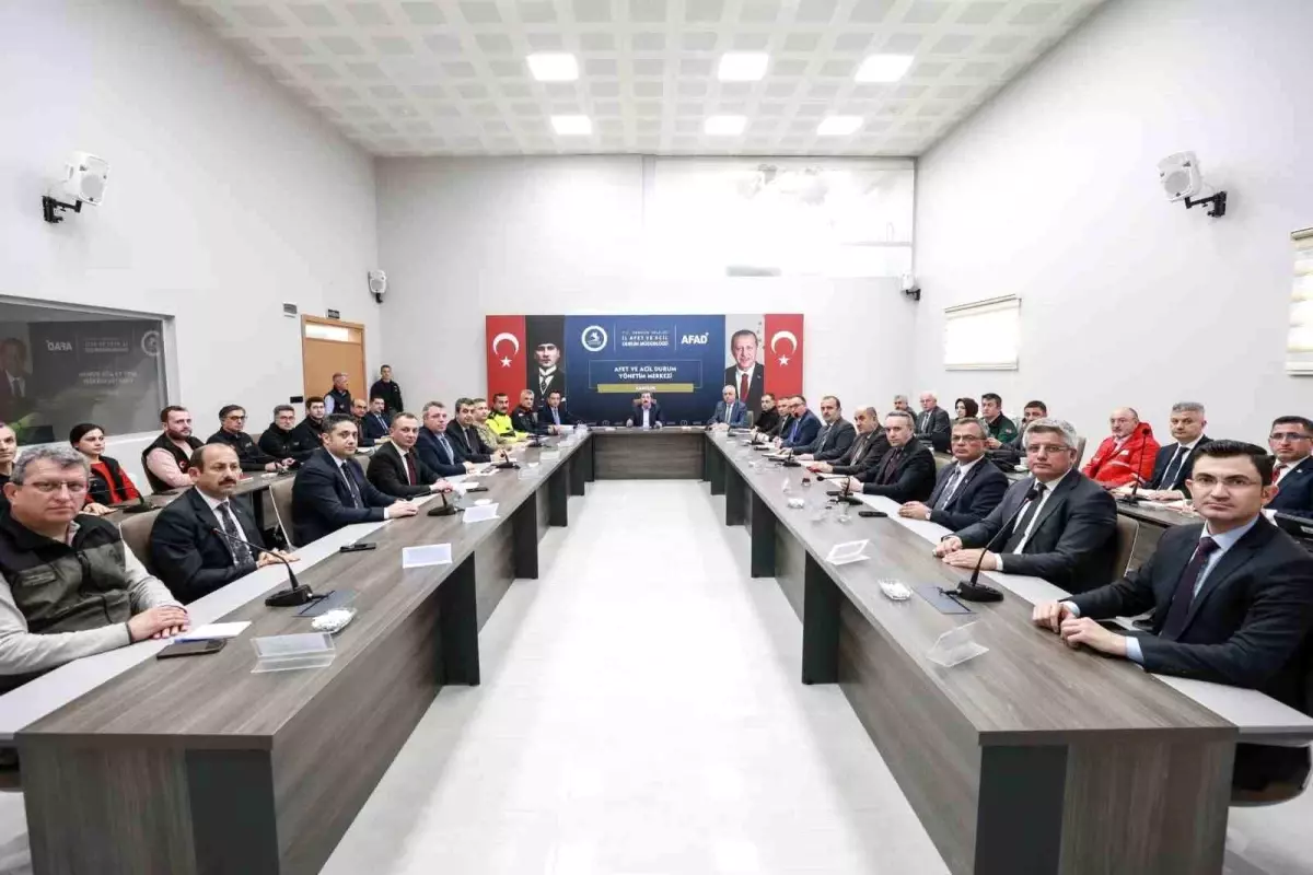 Samsun Valiliği, Afet ve Acil Durumlara Yönelik Talimatları Gözden Geçirdi