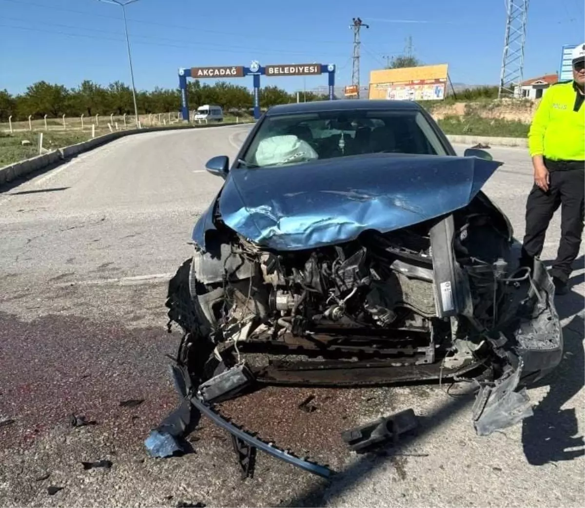 Malatya'da Trafik Kazası: 1 Yaralı