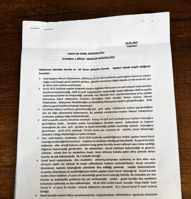 Allegation of irregularities at the Bakırköy Music Conservatory Foundation