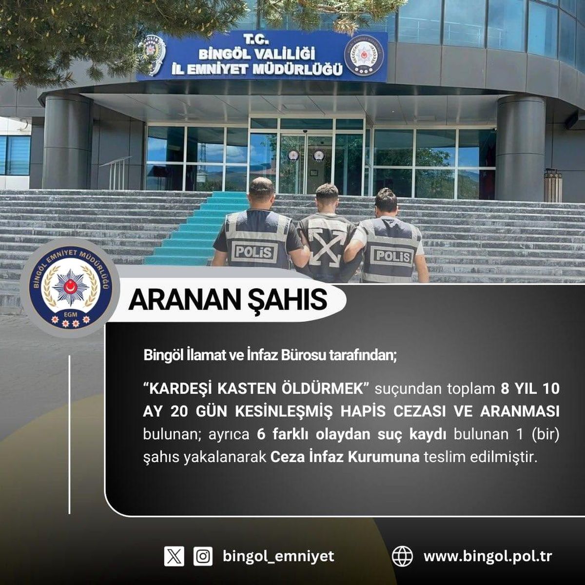 Bingöl'de Aranan Zanlı Yakalandı