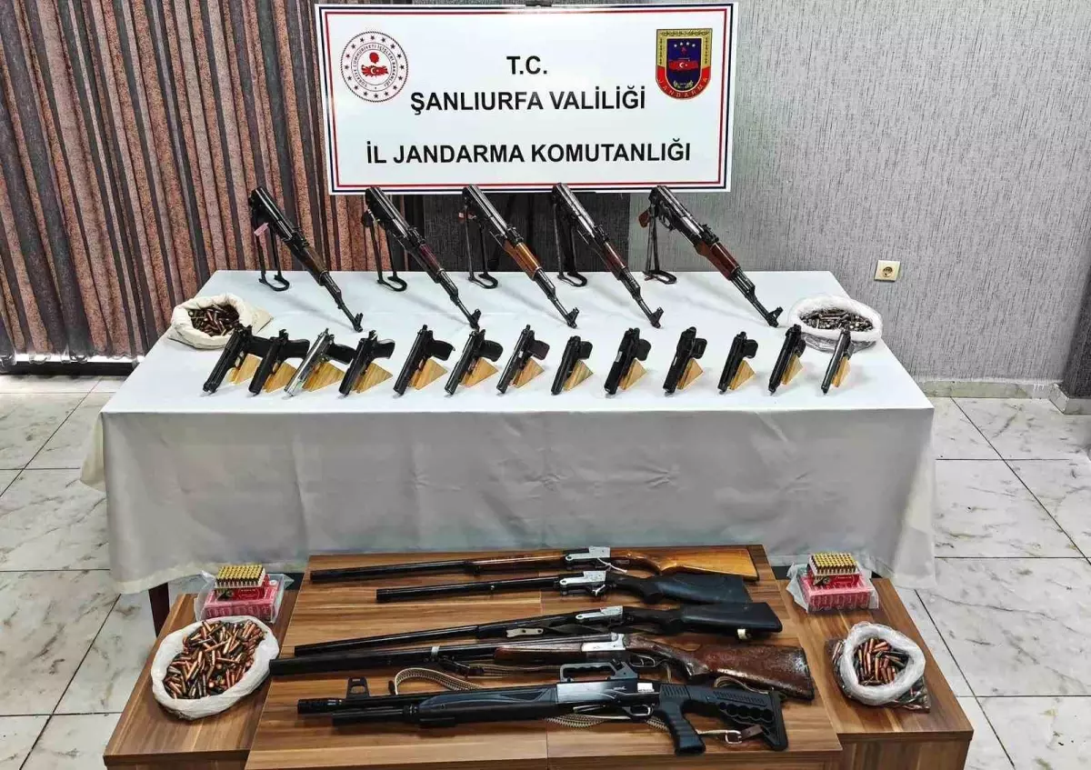 Şanlıurfa'da Silah Kaçakçılarına Büyük Darbe: 16 Gözaltı