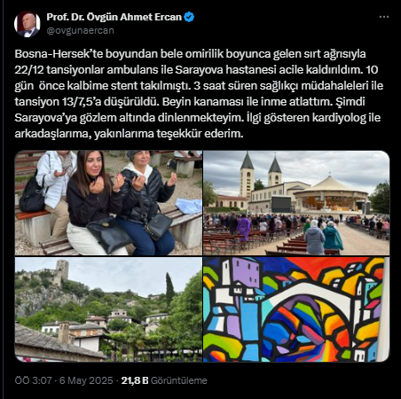 Earthquake expert Ahmet Ercan suffered a brain hemorrhage