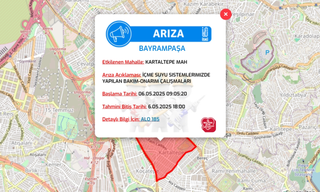 İstanbul BAYRAMPAŞA su kesintisi! 6-7 Mayıs İSKİ Bayrampaşa su kesintisi ne zaman bitecek, sular ne zaman gelecek?