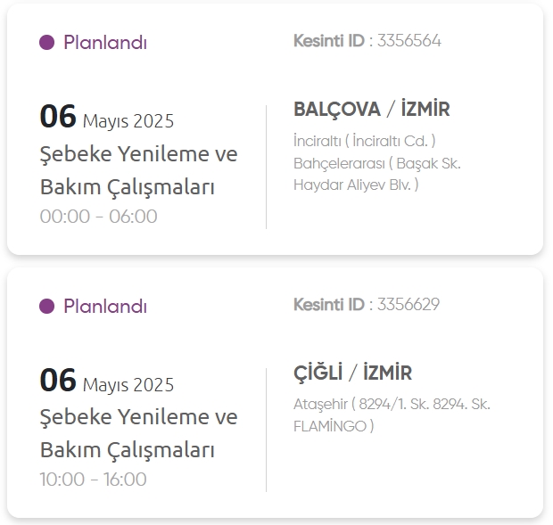 İzmir GEDİZ elektrik kesintisi! 6 Mayıs İzmir'de elektrik kesintisi ne zaman bitecek, elektrikler ne zaman gelecek?