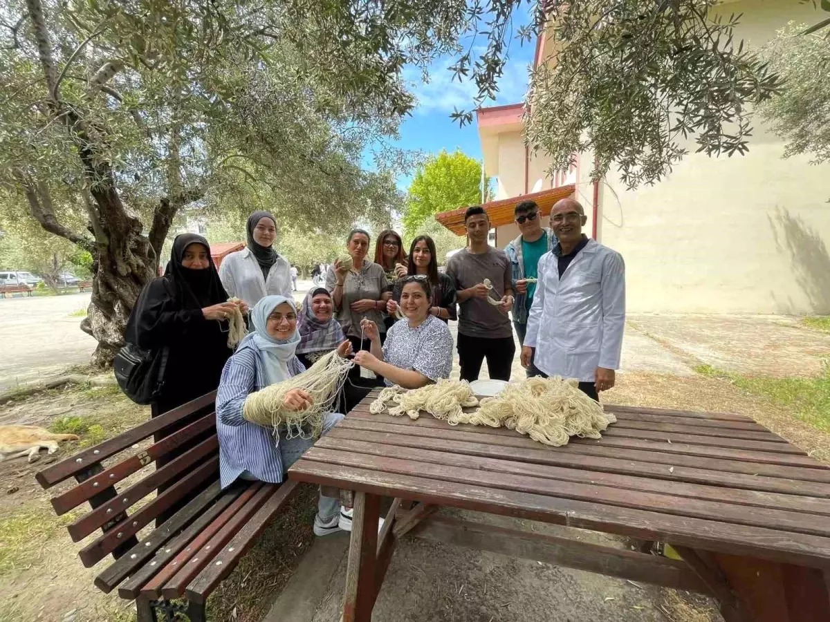 Öğrenciler Geleneksel Kök Boyamacılığını Öğreniyor