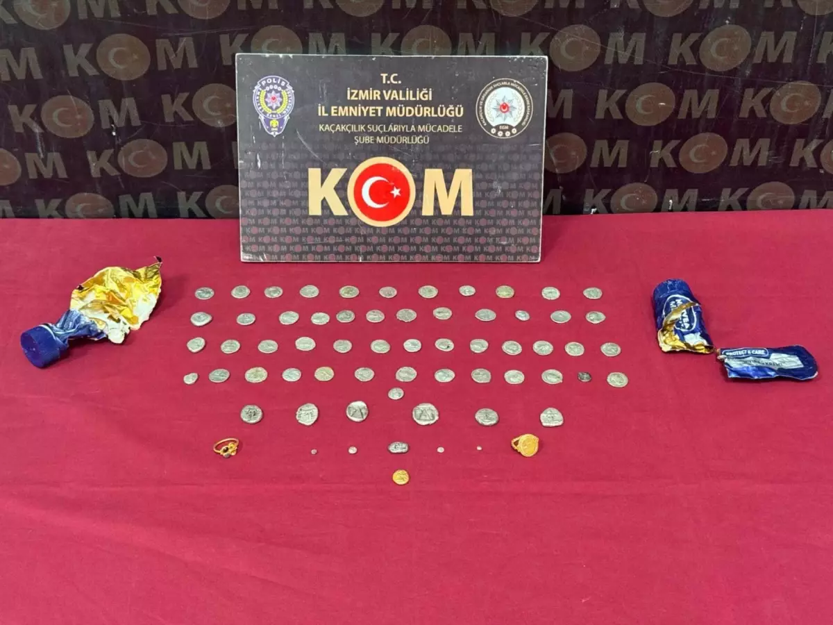 İzmir'de Tarihi Eser Kaçakçılığı Operasyonu
