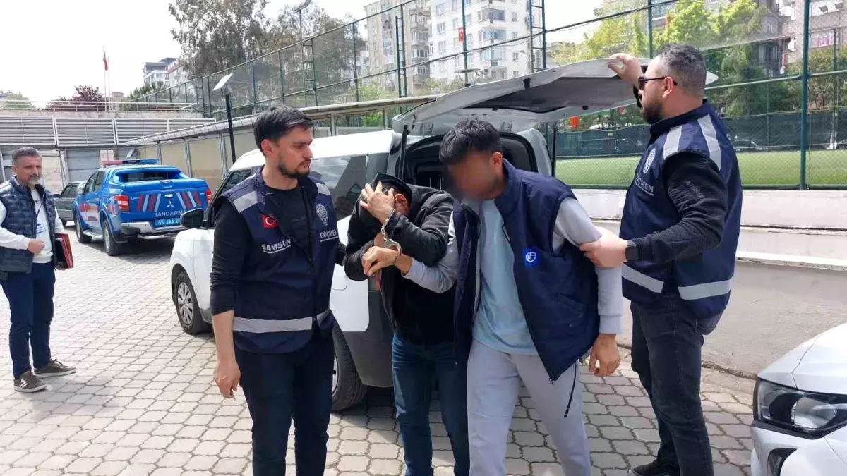 Samsun'da Taksici, 3 Kaçak Göçmen İle Tutuklandı