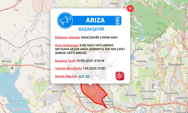 İstanbul BAŞAKŞEHİR su kesintisi! 7-8 Mayıs İSKİ Başakşehir su kesintisi ne zaman bitecek, sular ne zaman gelecek?