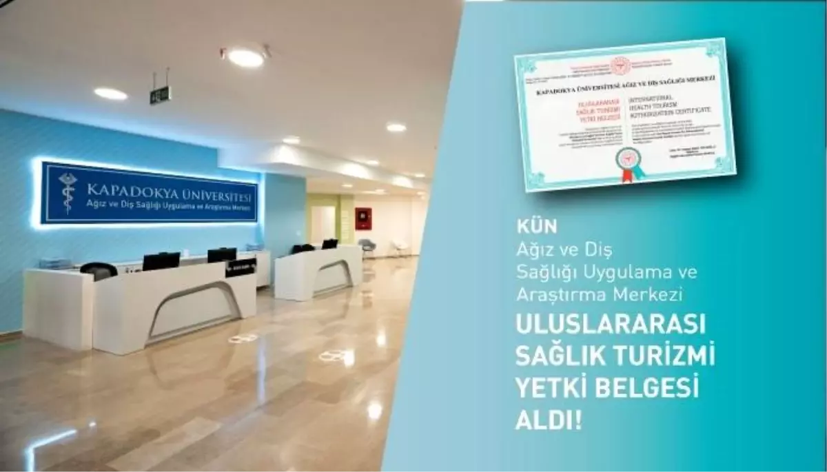 Kapadokya Üniversitesi'nden Uluslararası Sağlık Turizmi Yetki Belgesi