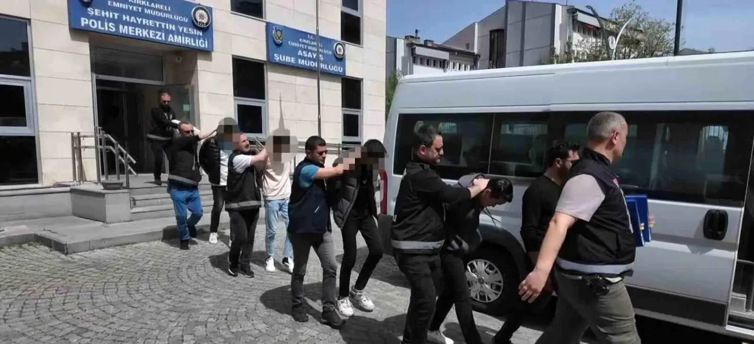 Kırklareli'nde 'Sazan Sarmalı' Operasyonu: 8 Gözaltı