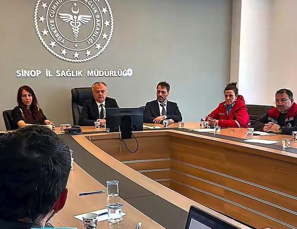 Sinop'ta Afet Sağlık Grubu Operasyon Planı Tatbikatı Toplantısı Düzenlendi