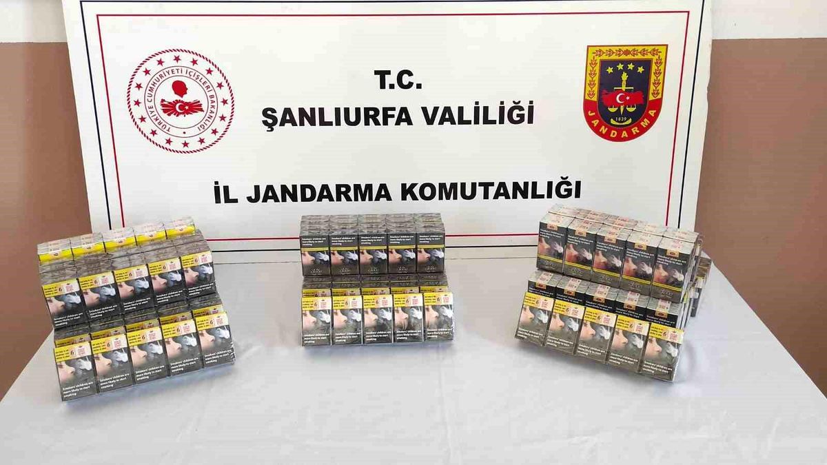 Şanlıurfa'da Jandarma Kaçak Sigara Operasyonu: Çok Sayıda Malzeme Ele Geçirildi