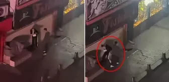 Tartıştığı kadını sokak ortasında darbetti