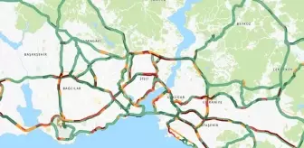 Trafik durumu haritası (CANLI) 8 Mayıs İstanbul'da trafik yoğunluğu yüzde kaç?