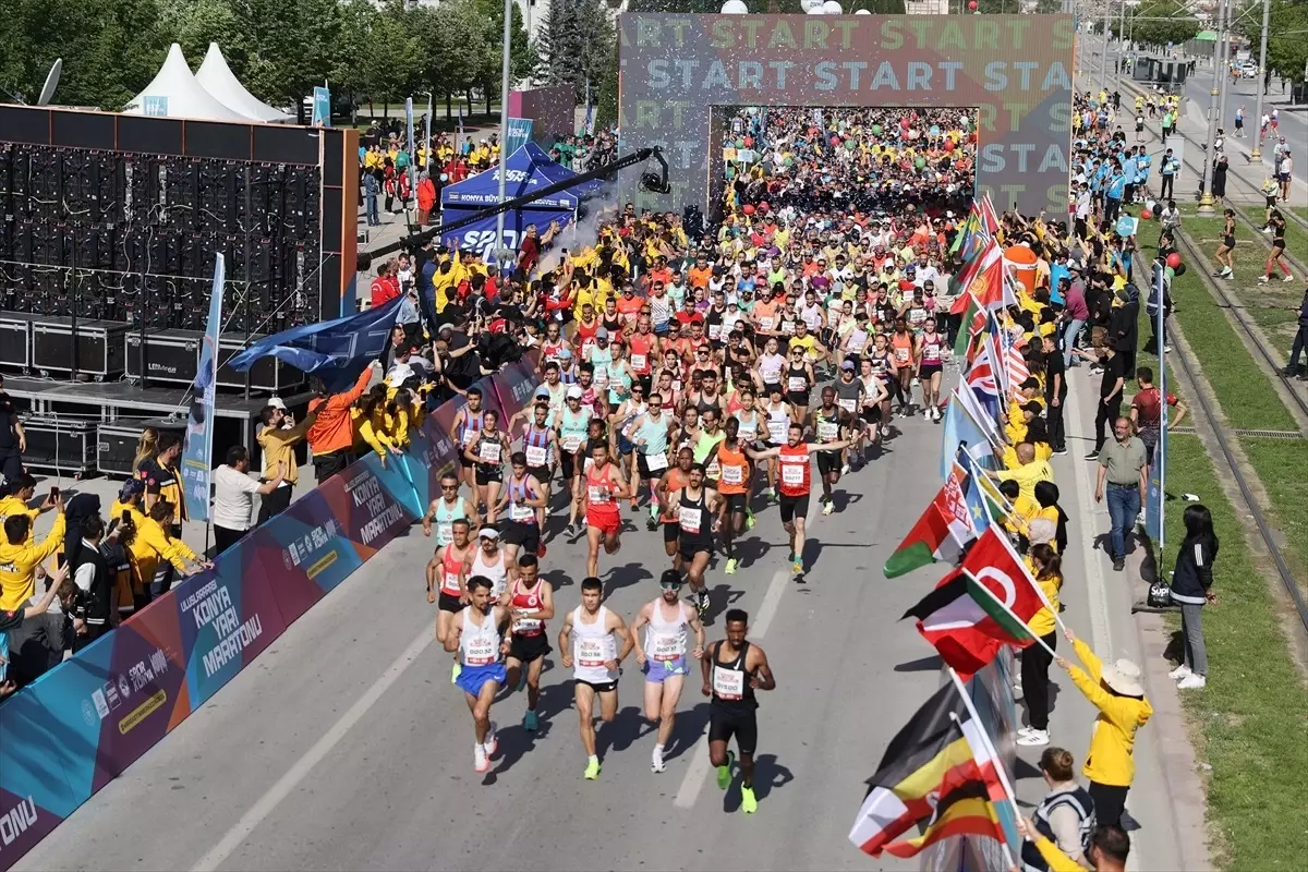 Uluslararası Konya Yarı Maratonu'nda Kenyalılar Zirvede