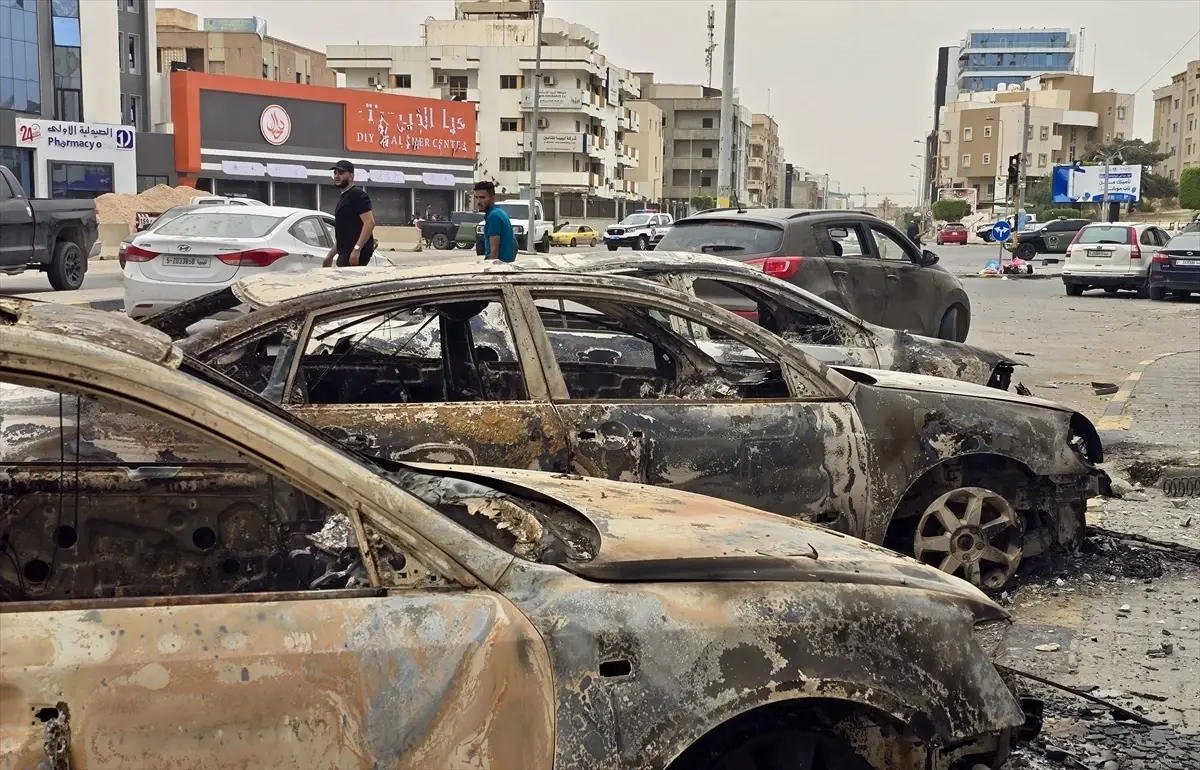 Libya'nın Trablus Şehrinde Ateşkes Sonrası Sessizlik ve Zarar Gören Bölgeler
