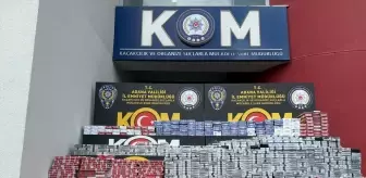 Adana'da Kaçak Sigara Operasyonu: 20 Bin 500 Paket Ele Geçirildi