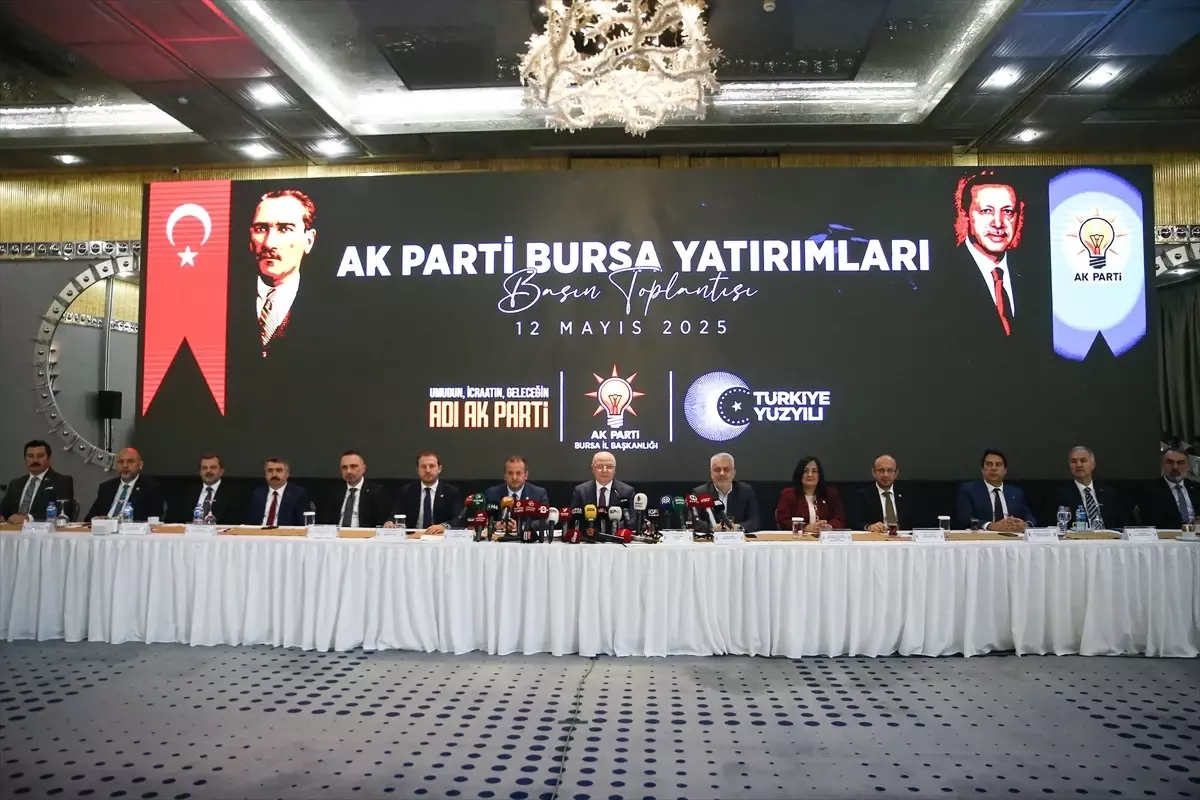 AK Parti Bursa İl Başkanı Davut Gürkan, Yatırımları Değerlendirdi