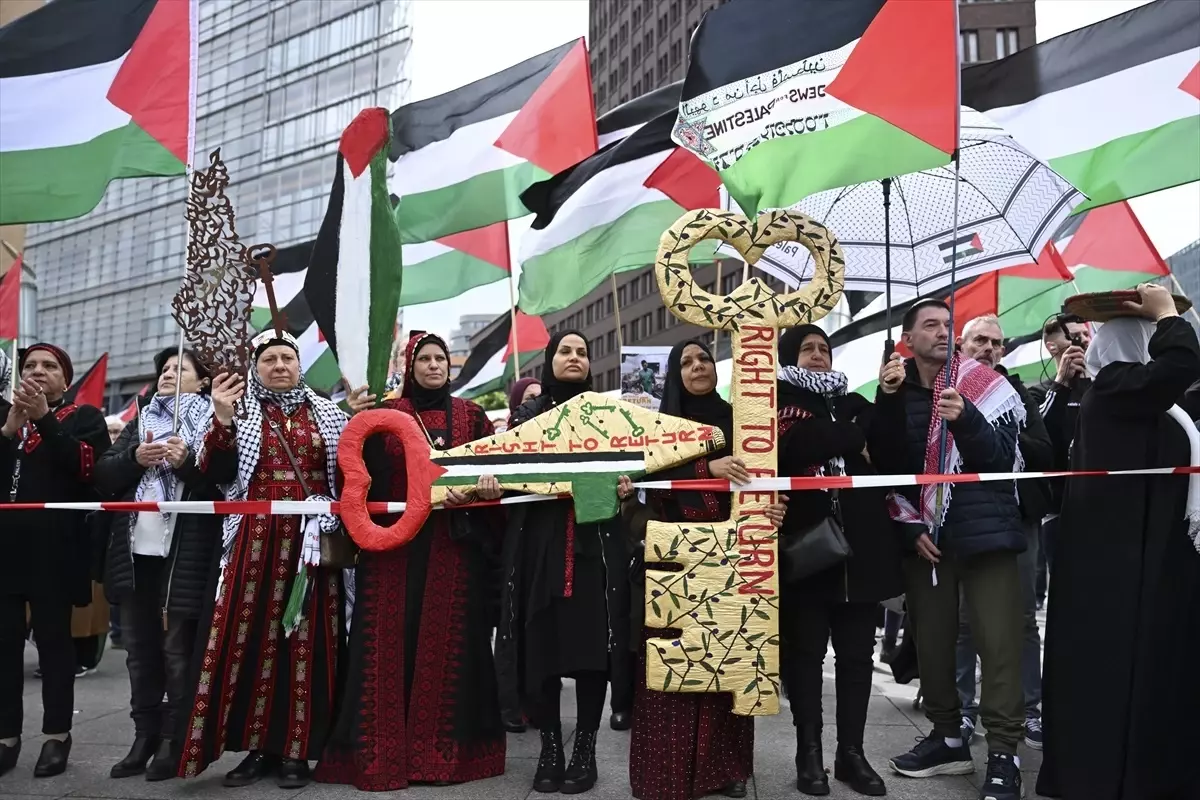 Berlin'de Nekbe'nin 77. Yılı Protesto Edildi