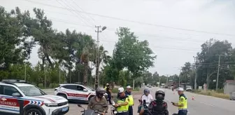 Antalya'da Motosiklet Sürücülerine Yoğun Denetim