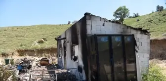 Bahşılı'da Barakada Yangın Çıktı