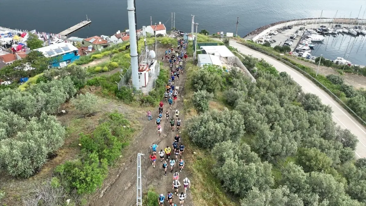 Mudanya'da Doca Tirilye Ultra Trail Maratonu Yapıldı