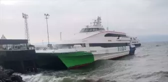 Bursa-İstanbul Deniz Otobüsü Seferleri Olumsuz Hava Koşulları Nedeniyle İptal