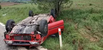 Çorum'da Otomobil Devrildi: 4 Yaralı