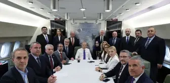 Cumhurbaşkanı Erdoğan, Arnavutluk ziyaretinin ardından uçakta gazetecilerin sorularını yanıtladı: (1)