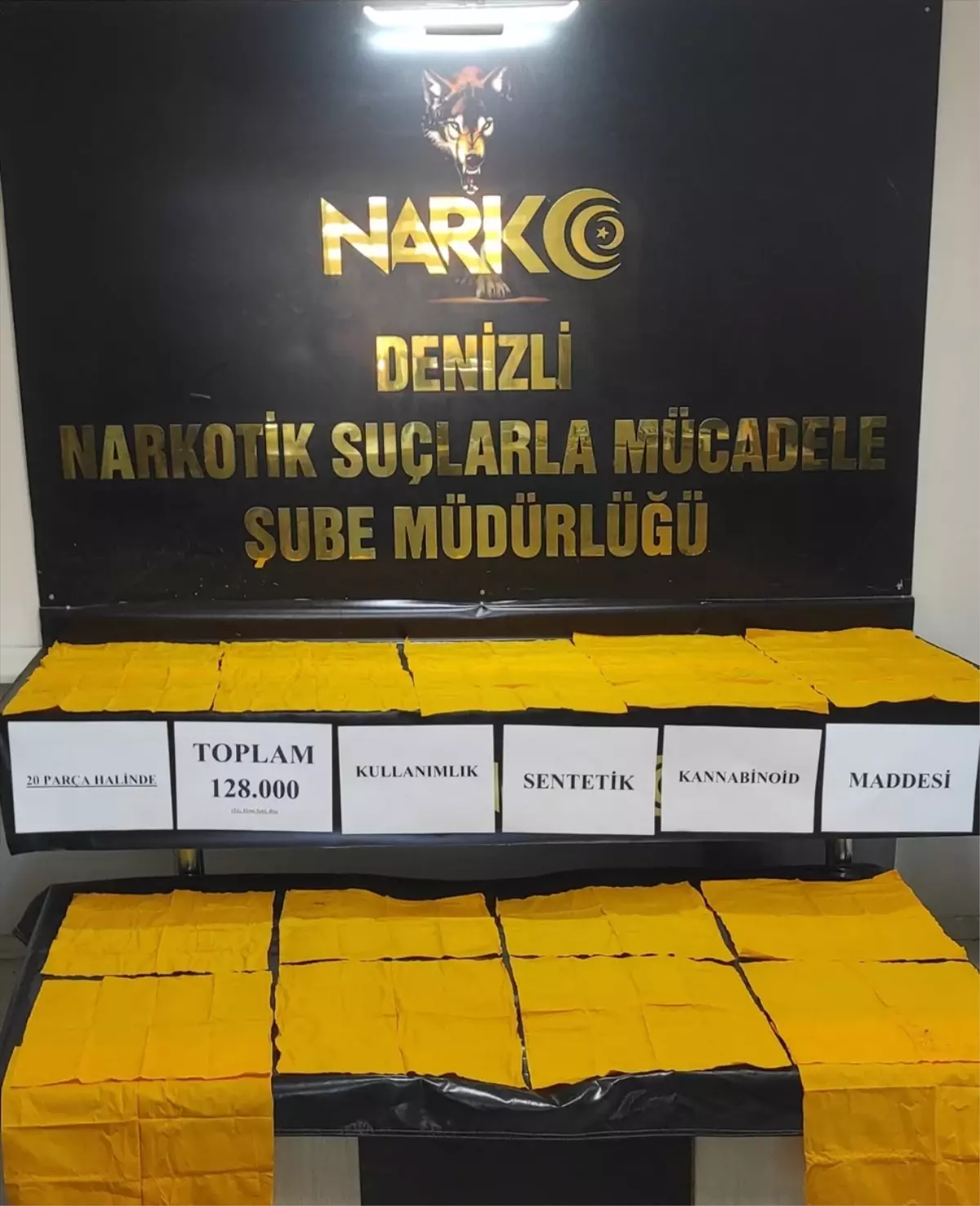 Denizli'de Uyuşturucu Operasyonu: 128 Bin Kullanımlık Sentetik Uyuşturucu Ele Geçirildi