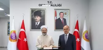 Diyanet İşleri Başkanı Ali Erbaş, Ordu Valisi Muammer Erol'u Ziyaret Etti