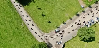 Düzce'de 150 Motosikletli Gençlik Bayramı İçin Tura Çıktı
