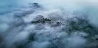 Düzce'de Sis Manzaraları Dronla Görüntülendi