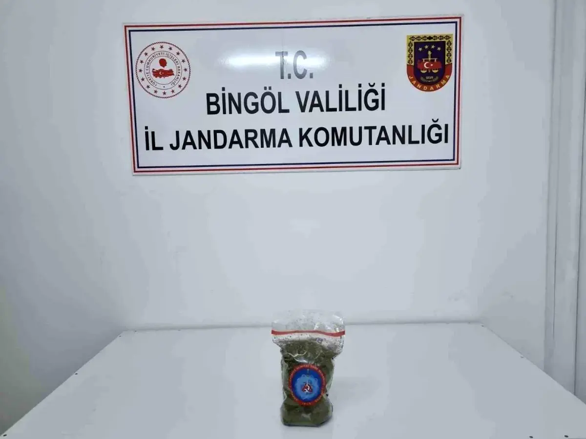 Bingöl'de Jandarma Operasyonu: 444 Gram Esrar Ele Geçirildi