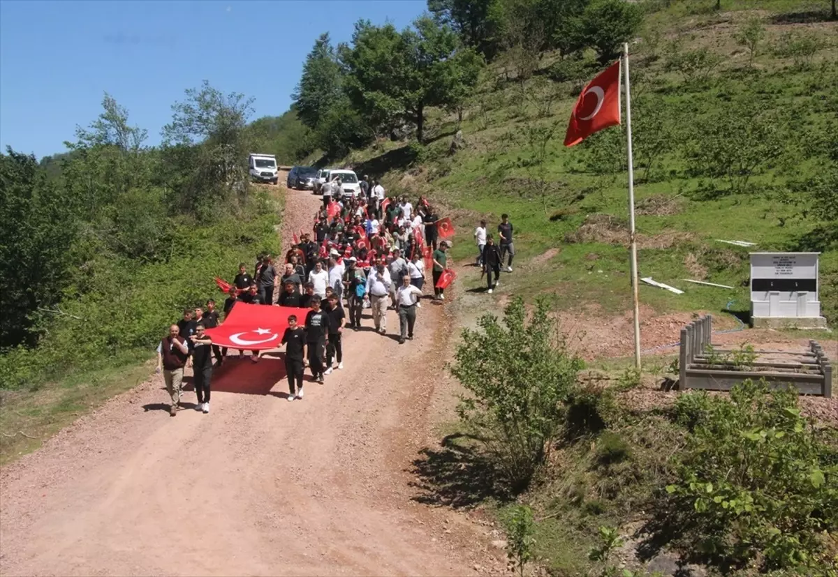 Güce'de Şabankale şehitleri için yürüyüş düzenlendi