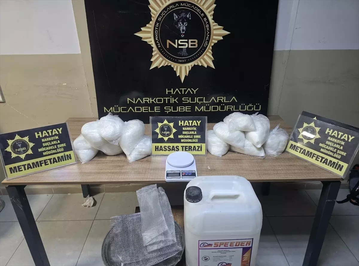 Hatay'da Uyuşturucu Operasyonu: 11 Kilo Sentetik Madde Ele Geçirildi