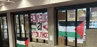 Hollanda'daki Üniversitelerde Filistin Destekçileri Eylemde
