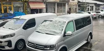 İmranlı'da sağanak ve dolu etkili oldu