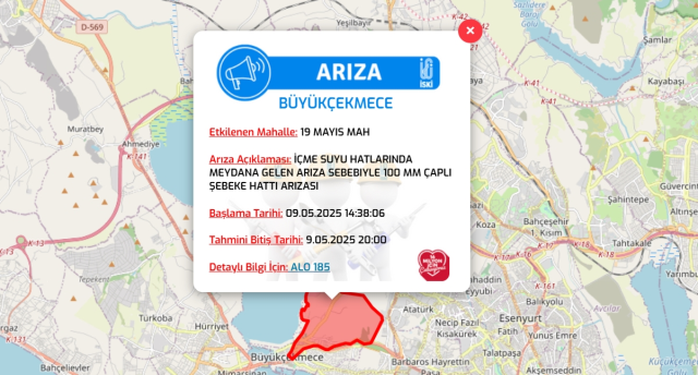 İstanbul BÜYÜKÇEKMECE su kesintisi! 9-10 Mayıs İSKİ Büyükçekmece su kesintisi ne zaman bitecek, sular ne zaman gelecek?