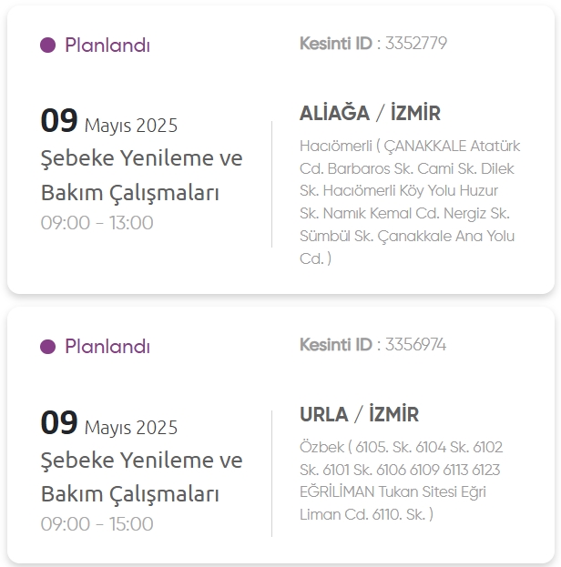 İzmir GEDİZ elektrik kesintisi! 9 Mayıs İzmir'de elektrik kesintisi ne zaman bitecek, elektrikler ne zaman gelecek?