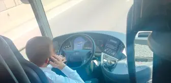 Mersin'de Jandarma, Telefonla Konuşan Otobüs Şoförüne Ceza Kesti