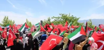 KSÜ Öğrencilerinden Filistin'e Destek Yürüyüşü