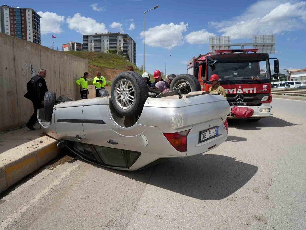 Kırıkkale'de Takla Atan Otomobilde 1 Yaralı
