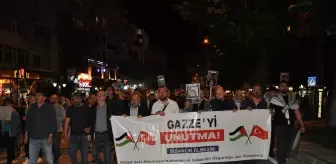 Kütahya'da vatandaşlar Gazze için 'sessiz yürüyüş' yaptı