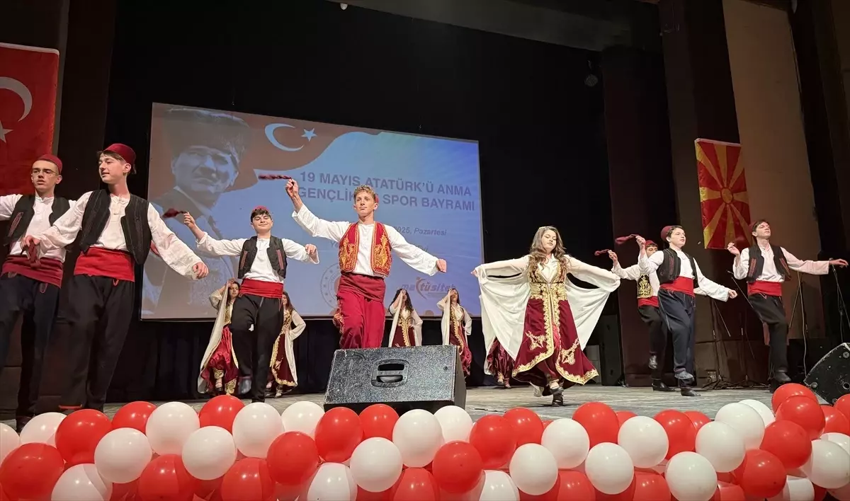 Kuzey Makedonya'da 19 Mayıs Atatürk'ü Anma, Gençlik ve Spor Bayramı kutlandı
