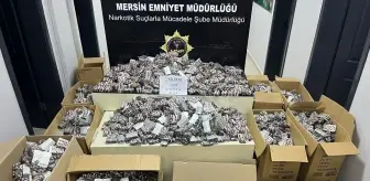 Mersin'de 280 Bin Sentetik Ecza Hapı Ele Geçirildi