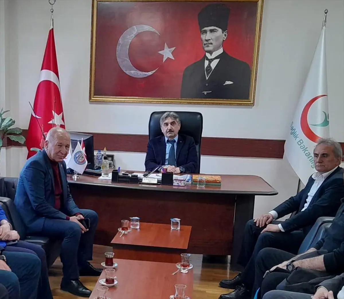 MHP Beypazarı İlçe Başkanı Hastane Ziyaretinde Destek Sözü Verdi