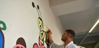 Özel Gereksinimli Öğrencilerden Renkli Duvarlar