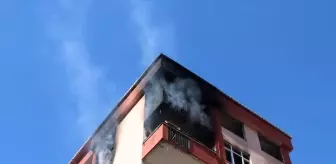 Rize'deki Riskli Apartmanda Yangın Çıktı
