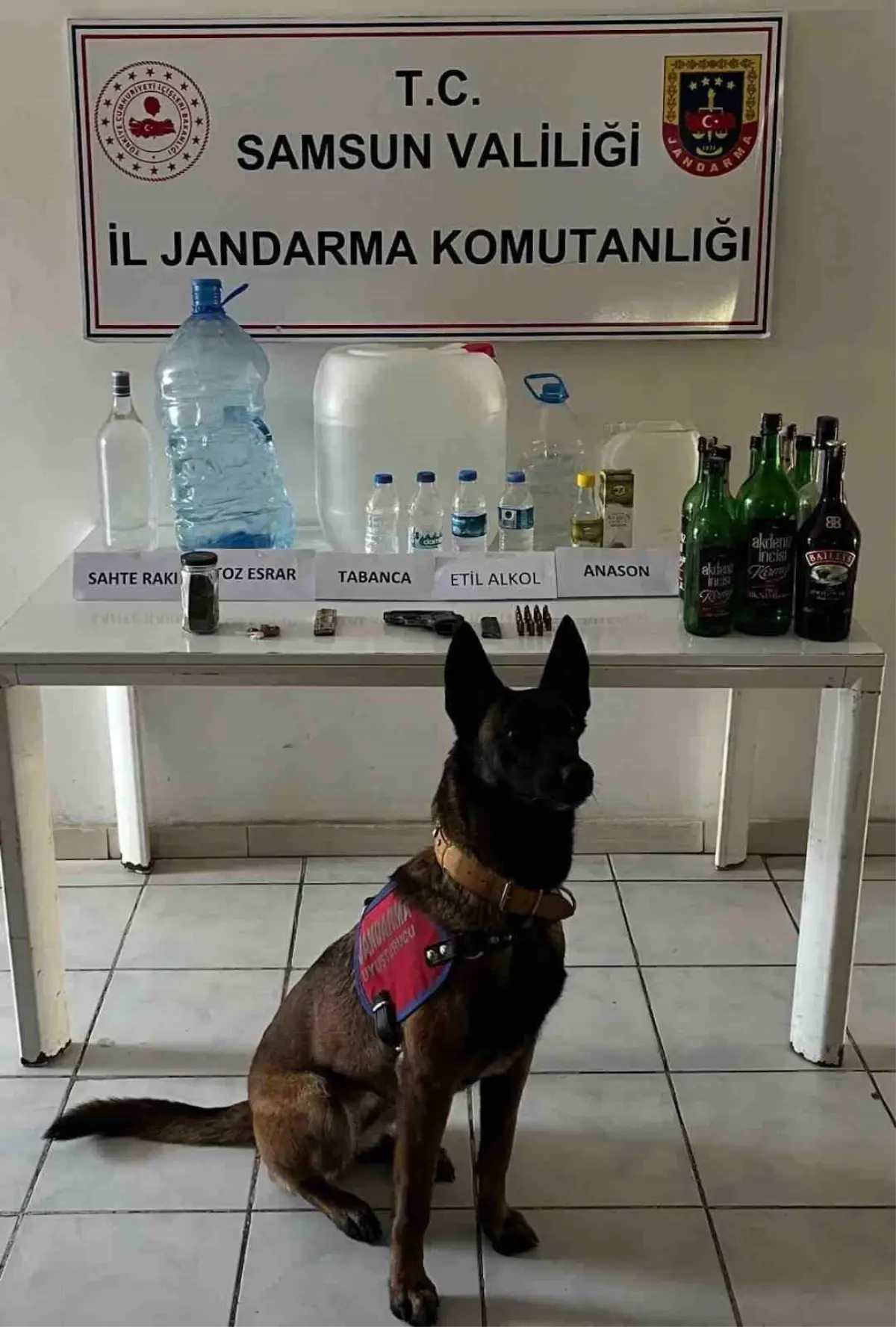 Samsun'da Sahte Alkol Operasyonu: 25 Litre Sahte İçki ve 65 Litre Etil Alkol Ele Geçirildi